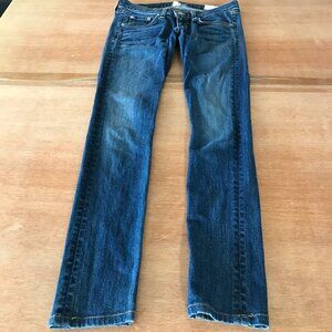 Rag & Bone Skinny Jeans Women 26 Blue Low Rise Medium Wash Stretch Hippie 17800